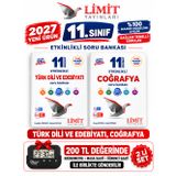 Limit 2027 11.Sınıf Edebiyat-Coğrafya 2 Kitap %100 YENİ MÜFREDAT Etkinlikli Soru Bankası Set+Kronometre(Yeni Ürün)