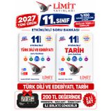 Limit 2027 11.Sınıf Edebiyat-Tarih 2 Kitap %100 YENİ MÜFREDAT Etkinlikli Soru Bankası Set+Kronometre(Yeni Ürün)