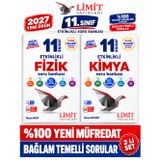 Limit 2027 11.Sınıf Fizik-Kimya 2 Kitap %100 YENİ MÜFREDAT Etkinlikli Soru Bankası Set(Yeni Ürün)
