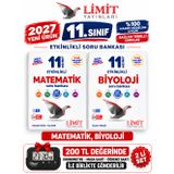 Limit 2027 11.Sınıf Matematik-Biyoloji 2 Kitap %100 YENİ MÜFREDAT Etkinlikli Soru Bankası Set+Kronometre(Yeni Ürün)