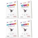 Limit 8. Sınıf Matematik + Türkçe + Fen + İngilizce Konu Föyleri Seti 4 Kitap