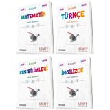Limit 8. Sınıf Matematik + Türkçe + Fen + İngilizce Soru Seti 4 Kitap 2023