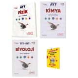 Limit AYT Fizik Kimya ve Biyoloji Soru Bankası 3lü Set + Planlama Defteri