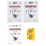 Limit AYT Matematik Edebiyat ve Geometri Soru Bankası 3lü Set + Planlama Defteri