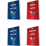 Limit Kurumsal Tyt Türkçe + Ayt Edebiyat Konu + Soru Bankası Seti 4 Kitap