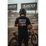 Limit Tanımayan MotoCross Tutkunlarına Özel 2TEKER 1MOTOR LİMİT YOK! Oversize Premium Unisex Tişört Siyah M
