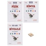 Limit TYT Fizik Kimya ve Biyoloji Soru Bankası 3lü Set + Telefon Standı