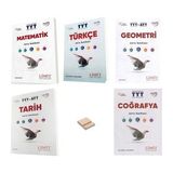 Limit TYT Matematik Türkçe Geometri Tarih ve Coğrafya Soru Bankası 5li Set + Telefon Standı