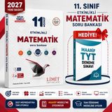 Limit Yayınları 2027 11.Sınıf Matematik Soru Bankası-Maarif Tyt Deneme Sınavı Hediyeli!!