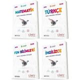 Limit Yayınları 8. Sınıf Matematik - Türkçe - Fen - Ingilizce Konu Föyleri Seti 4 Kitap