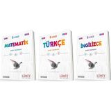Limit Yayınları 8. Sınıf Matematik - Türkçe - Ingilizce Soru Seti 3 Kitap