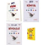 Limit Yayınları Limit Ayt Fizik Kimya ve Biyoloji Soru Bankası 3lü Set + Planlama Defteri