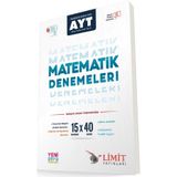 Limit Yayınları Limit AYT Matematik 15x40 Video Çözümlü Denemeleri Parlayan Proje Ayraç Hediye