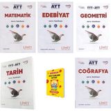 Limit Yayınları Limit Ayt Matematik Edebiyat Geometri Tarih ve Coğrafya Soru Bankası 5li Set + Planlama Defteri