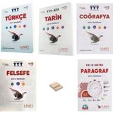 Limit Yayınları Limit Tyt Türkçe Tarih Coğrafya Felsefe ve Paragraf Soru Bankası 5li Set + Telefon Standı