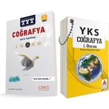 Limit Yayınları TYT Coğrafya Soru ve Delta Coğrafya Kartı Seti 2 Kitap