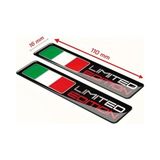 Limited Edition 3D Sticker Italyan Bayrağı Tasarımlı - Option-1 - -50 C