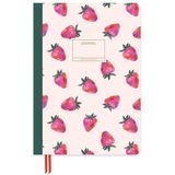 Limited Edition A5 Ciltli Not Defteri - Painterly Strawberries - Çok Renkli