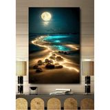 Limitless Design 3 Boyutlu Tropikal Doğa Manzara Temalı Hd Baskı Kanvas Tablo - 40 x 60 - Renkli