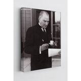 Limitless Design Atatürk Hd Baskı Kanvas Tablo Dekoratif Atatürk Portre Tablo 188 - 20 x 30 - Renkli