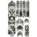 Limitless Design Ayı Temalı Bisiklet Kadro Koruma Sticker Seti 22x30 cm – Siyah Beyaz MTB Çıkartma