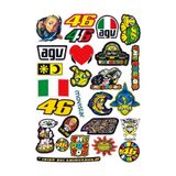 Limitless Design Moto gp 25 Adet MotoGP “The Doctor & AGV” Suya Dayanıklı Etiket (Kask, Motosiklet, Laptop)