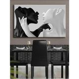 Limitless Design Siyah Beyaz Sevgililer Hd Baskı Kanvas Tablo - Salon Oturma Yatak Odası Mutfak Için Duvar Dekoru - 80 x 120 - Renkli