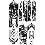 Limitless Design Viking Temalı Bisiklet Sticker Seti 22x30 cm – Siyah Beyaz Kadro Koruma Dekor