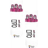 Limmon Store Squid Game Asker Temalı Beyaz Atletik Çorap - Renkli - 36 - 44