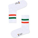 Limmon Store Yeşil Turuncu Çizgili Atletik Çorap - Renkli - 36 - 44