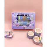 Limmy Art Vintage Washi Tape Bant Yapışkanlı Maskeleme Kağıdı Desenli Bant 12'li - Mor Claude Monet Tabloları