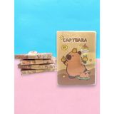 Limmy Capybara A7 Not Defteri , Çıt Çıtlı Cep Defteri - Kaykaylı Capybara tgc052