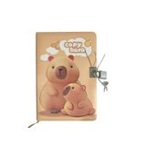 Limmy Capybara Hatıra Defteri (Günlük) Kilitli Defter 80 yaprak - Sevimli