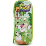 Limmy Cool Dinozor Kalem Kutusu 3D Kabartmalı Geniş Kapasiteli Kalemlik - Sevimli