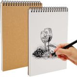 Limmy Eskiz Defteri A4 Boyutunda 160 gr Üstten Telli Karakalem Büyük Sketch Book 25 Yaprak - 1 Adet