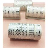 Limmy Gümüş Yaldızlı Vintage Washi Tape Bant Yapışkanlı Maskeleme Kağıdı 6 Lı - Flamingo