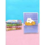 Limmy Happy & Fun Kedi A7 Not Defteri , Çıt Çıtlı Cep Defteri - Mavi tgc059