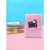 Limmy Happy & Fun Kedi A7 Not Defteri , Çıt Çıtlı Cep Defteri - Pembe tgc057