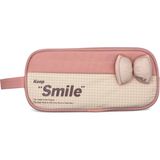 Limmy Kalem Kutusu Fiyonk Smile Geniş Kapasiteli Iki Bölmeli Kalemlik - Pembe