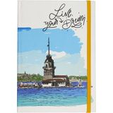 Limmy Lastikli Defter A5 Not Defteri Tarihsiz Ajanda - Kız Kulesi