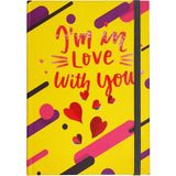 Limmy Lastikli Defter A5 Not Defteri Tarihsiz Ajanda - Love With You