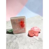 Limmy Mini Anahtarlıklı Not Defteri (5x4 cm) ve Sevimli Kaplumbağa Figür (5x4 cm) - Pembe tgc041