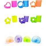 Limmy Mini Kelebek Şekilli Neon Mor Stres Yayı Oyuncak Stres Yayı - 3 cm çapında - 1 Adet