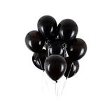 Limmy Siyah Balon Parlak Renkli 10'lu Paketli Balon 12 Inç - Siyah