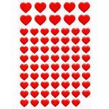 Limmy Sticker Kabartmalı A4 Boyutunda Stiker Defter, Planlayıcı Etiket, -(LIM076) - Kalp