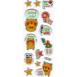 Limmy Sticker Kabartmalı Sticker Defter Planlayıcı Etiket (cb489) 16x7 cm- Good Work Kedi