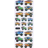 Limmy Sticker Kabartmalı Sticker Defter Planlayıcı Etiket (cb592) 16x7 cm- Monster Truck Araba