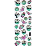 Limmy Sticker Kabartmalı Sticker Defter Planlayıcı Etiket (cb629) 16x7 cm- Panda Kalp