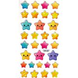 Limmy Sticker Kabartmalı Stiker Çıkartma Etiket (LRX001)-18X9 Cm- Sevimli Tatlı Yıldızlar