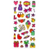 Limmy Sticker Kabartmalı Stiker Defter Planlayıcı Etiket 19 x 9 cm Gitar Zeplin
